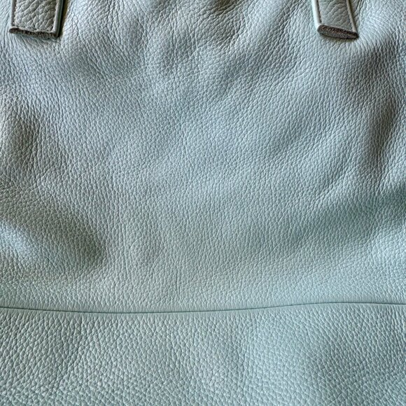 FRESHLY PICKED Original Leather Carryall Bag - Baby Blue - Great Condition - Picture 7 of 16